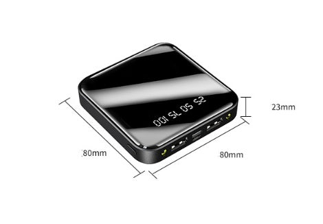 Mini 20000mAh Mirror Display Power Bank