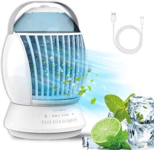 Fog Fan Desktop Air Cooler – Mini Cooling & Mist Humidifier